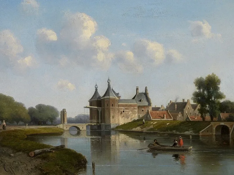 1823-Gijsbert Johannes Verspuy - Tiendewegspoort a Gouda